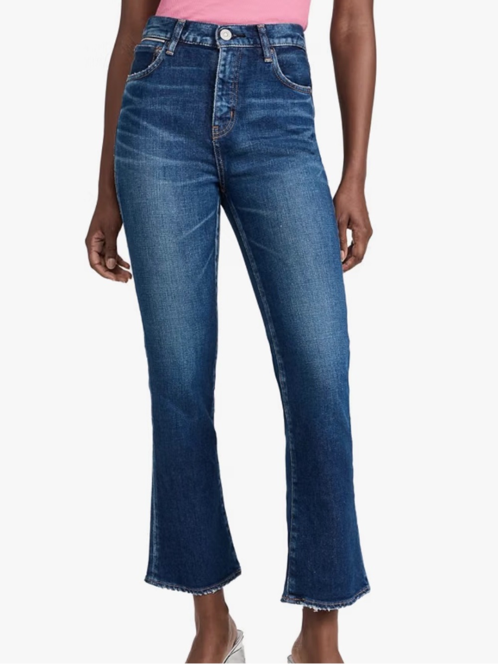 Moussy vintage Shopbop straight blue mv hoffman flared ankle jeans size 25